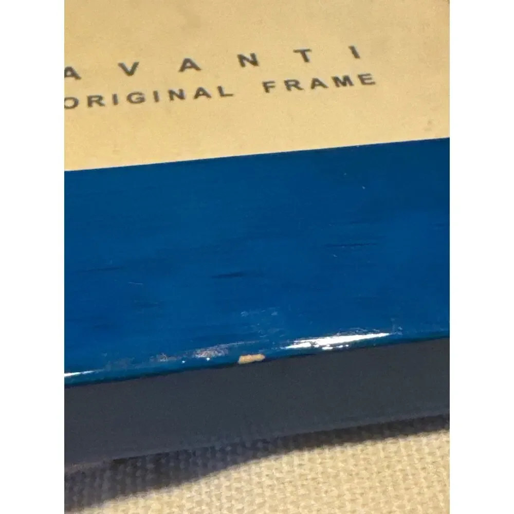 Avanti Original · Wood Picture Frame · Color Block · Blue & Brown · 4x6